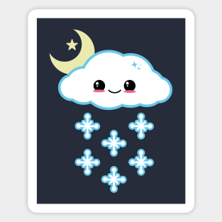 Kawaii Snow Cloud Magnet